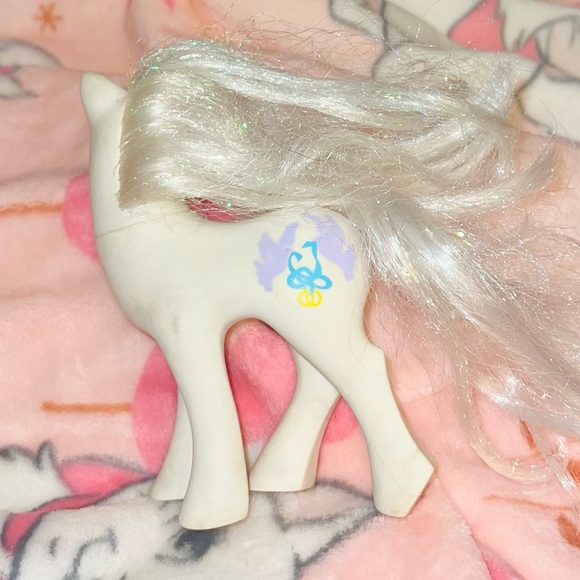 VTG 1989 My Little Pony G1 Bridal Beauty Wedding Bride Pony Hasbro White Doves - Picture 8 of 16